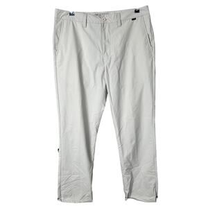 Travis Mathew 34 Men's Pants Chino Flat Front Nylon Casual Stretch